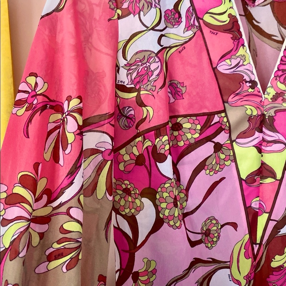 💐VINTAGE EMILIO PUCCI EPFR HOST PICK 1960s Caftan S - Picture 5 of 8